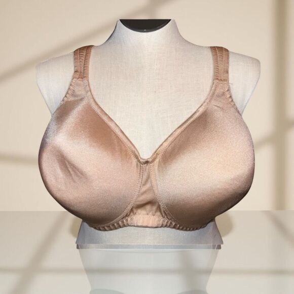 Plus Size Comfort Choice Nude Wireless Bra Size 46D - Picture 1 of 5